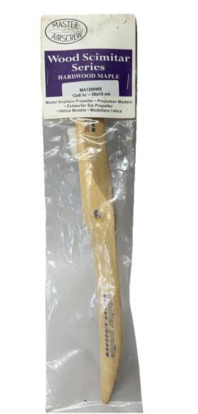 Master Airscrew Ma1260ws Propeller - One Of 12 X 6 Inch Prop 12x6 Wood Scimitar Maple