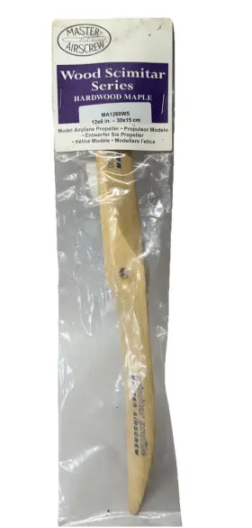 Ma1260ws Master Airscrew Propeller - One Of 12 X 6 Inch Prop 12x6 Wood Scimitar Maple