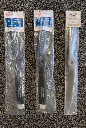 Master Airscrew Pjwwi-lance-l18x6 And Apc Rc Model Composite Airplane Propeller Lot Of 3 Size 15 X 6