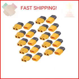 Xt60h Mcigicm 727040387006 10 Pair Xt60 Upgrade Male Female Bullet Connectors Plugs