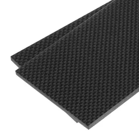 Mea231226ee000992 Meccanixity 2 Pcs Carbon Fiber Sheet 125x75x4mm Glossy 125x75x1.5mm Black