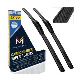 Mr-wbcf-22-22-fc Mega Racer Patented Oem Carbon Fiber Windshield Wipers Blades 22 Inch Ford F150 Ram Ch