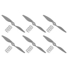 Metallixity 601968113087 6pcs 8x6 Inch Rc Propeller 2-vane Blades Props With Adapter Rings