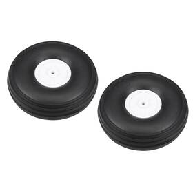 Metallixity 656320775854 2pcs Tire And Wheel Sets For Rc Airplane Pu Sponge With Plastic Hub 3.5 Inch