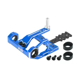 Mr03 Microheli 934953025532 98-102mm Round Motor Mount Blue Kyosho Mini Z Mr03 Microheli 934953025532 98-102mm Round Motor Mount Blue Kyosho Mini Z