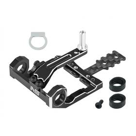 Microheli 934953025594 Nexxspeed 98-102mm Square Motor Mount Black - Kyosho Mini-z Mr03