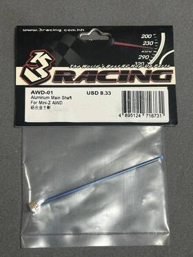 Mini Z Awd-01 3 Racing Aluminum Main Shaft For Kyosho Mini-z Awd