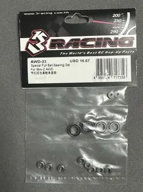 Awd-23 Mini Z Awd-04 3 Racing Special Full Bearing Set For Kyosho Mini-z Awd