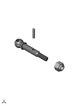 08114 Mip #08114 - C-cvd Axle 2wd 1/10 Scale For Traxxas 1