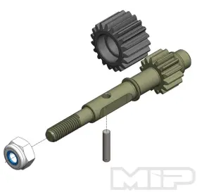 Mip20070 Mip 691545200705 20070 Race Topshaft And Idler Gear Set Losi Mini-t/b 2.0 Mini Jrx2