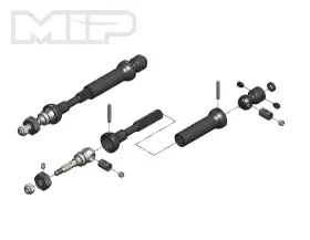 Mip18150 Mip - Moores Ideal Products New X-duty Cvd Drive Kit Front 87mm To 112mm