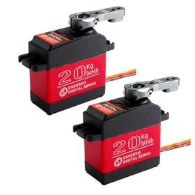Miuezuth 632202511956 2 Sets 20kg Rc Digital Servo - Large Torque High Speed Full Metal Gear Wate