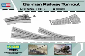 Mmd Holdings Llc 939319229090 Hobby Boss German Railway Turnout Model Kit 1/72 Scale