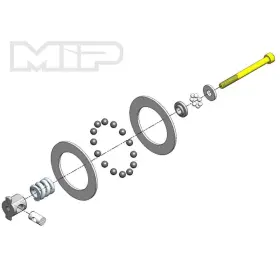 Moores Ideal Products 691545170657 Moore 17065 Super Diff Carbide Rebuild Kit For Tlr 22 Series