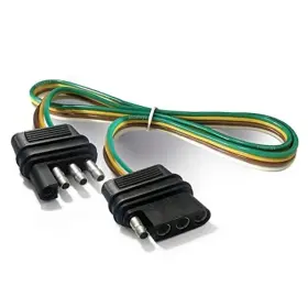 Mosth26in Mosley Technology Inc Trailer Wire Extension 4-way 4 Pin Plug 4-flat Connector With 26 Inch