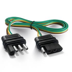 Mosleyz Mosth25f Trailer Wire Extension 4-way 4 Pin Plug 59 Inch Without Dust Cover