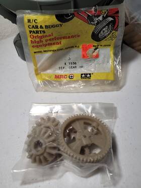 Mrc X-7538 Tamiya Diff Gear Bag Vintage R/c Buggy Parts Made In Japan