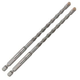 Narwhal 810147653706 1/4 Inch Masonry Drill Bits 2 Pack - 6 Length Industrial Grade Car