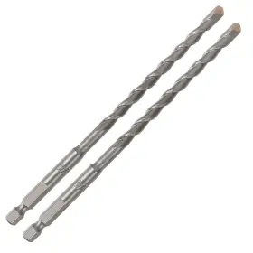 Narwhal 810147653706 1/4 Inch Masonry Drill Bits 2 Pack - 6 Length Industrial Grade Car