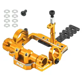 Ns-mr04232 Nexxspeed 98-102mm Square Motor Mount Gold - Kyosho Mini-z Mr04