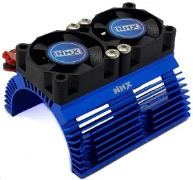 Nhx8001bu Nhx Rc Heatsink With Twin High Speed Tornado 28000 Rpm Cooling Fans For 1/8 M Nhx8001bu Nhx Rc Heatsink With Twin High Speed Tornado 28000 Rpm Cooling Fans For 1/8 M