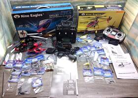 Nine Eagles 100d Huge Lot Mini Copters Parts And Transmitters Solo Pro V 100 180