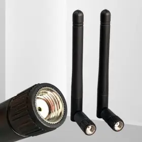 Zrw-3096-sbn Nipeal 2-pack Dual Band Wifi 2.4ghz 5ghz 5.8ghz 3dbi Mimo Rp-sma Male Black