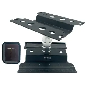 Nuofan-a-32 Nuofan Rc Car Work Stand Aluminum Repair Workstation 360 Degree Rotation Lift Lower