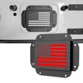Offroad Gamers Rog-1355 Spare Tire Delete License Plate Relocation Kit With Led Illuminate Ligh