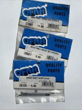 3for1 Ofna 28126 28027 28007 Hyper 8-fr Upper Arms Shock Shaft Adjst Insrt Set
