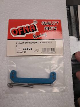 Ofna 36505 Racing Alum. Cnc Rear Fnt Holder Blue #36505