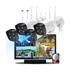 Csoh-04sw5mp04 Ohwoai Dual Antennas And All-in-one Monitor Wireless Security Camera Syste
