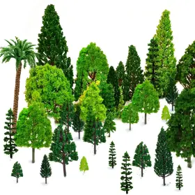 Bk-e247-197 Orgmemory 29pc Mixed Model Trees For Dioramas Ho Scale Bushes 1.5-6 Inch Scenery Bk-e247-197 Orgmemory 29pc Mixed Model Trees For Dioramas Ho Scale Bushes 1.5-6 Inch Scenery