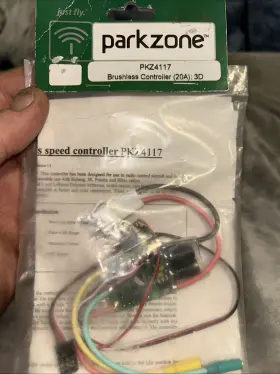 Pkz4117 Parkzone Brushless Controller 20a 3d Rc Radio Controlled Part New