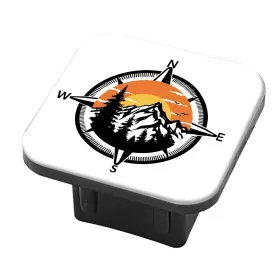 28817 Patbixes Hitch Cover Fits For 2-inch Compass Design Trailer Tube Plu