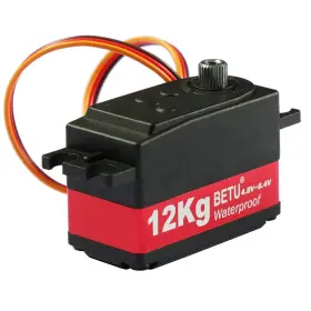 Pohfp 738061145575 Low Profile Servo 12kg Metal Digital High Torque Motor For 1/10