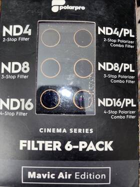 Polarpro 817465021811 Filters For Dji Mavic Air 2-4 Stop Shutter Collection Cases