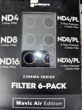 Polarpro 817465021811 Filters For Dji Mavic Air 2-4 Stop Shutter Collection Cases