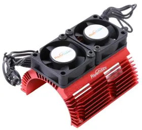 Power Hobbies 741030689987 Powerhobby Aluminum Heat Sink With Twin Turbo High Speed Fans Sets For 1 8