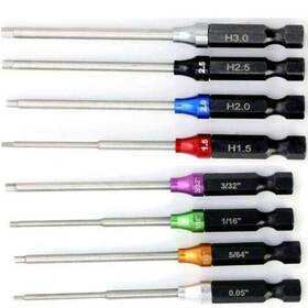 Power Hobbies Pht005 Powerhobby Standard Metric Rc Hex Driver 1/4 Inch Tool Tip Set Combo
