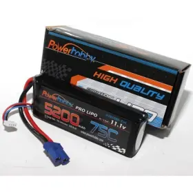 Phb3s520075cec5 Power Hobby New 3s 11.1v 5200mah 75c With Ec5