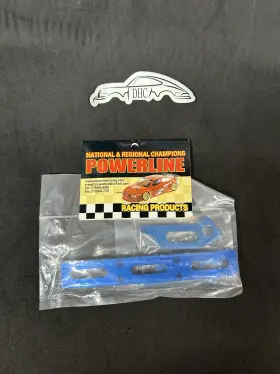 Tma-014 Powerline Vintage Rc Car Part # Blue Aluminum Traxxas T-maxx Rear Bumper