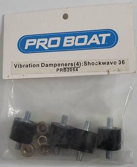 Pro Boat Prb2054 Vibration Dampeners 4 Shockwave 36 Rc Radio Control Part New