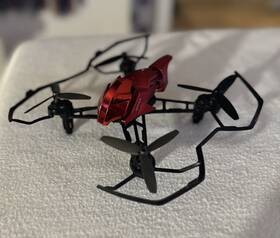 Propel Vl-3560r Untested Sky Raider Rc Toy Drone Complete Body For Parts Red/titanium