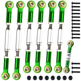 Xz01green Pxfaysfq Stainless Steel Adjustable Turnbuckles/camber Links With Rod Ends Set Green