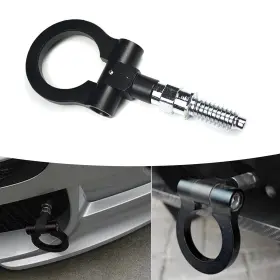 Qotcg1702bl-1pc Qodolsi Pack-1 Car Front Bumper Tow Hook Trailer Ring Replacement Aluminum