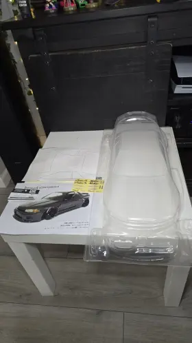 R31w437 R31 House Active Carbon-r 200mm Width Clear Body Set For 1/10 Rc Drift #r31w437