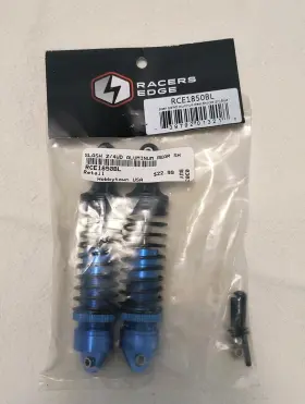 Rce1850bl Racers Edge Slash 2/4wd Aluminum Rear Shocks Blue 1 Pair #rce1850bl Nip
