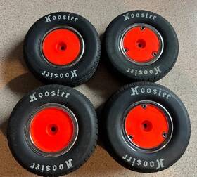 Racin Dots 788362670856 Losi Gen3 22s Sprint Car Wheel Covers Orange