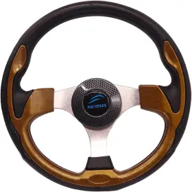 Rainbow Houses 313088250251 Replacement Boat Steering Wheel 12-1/2 Inch Pontoon Accessories Marine Alum
